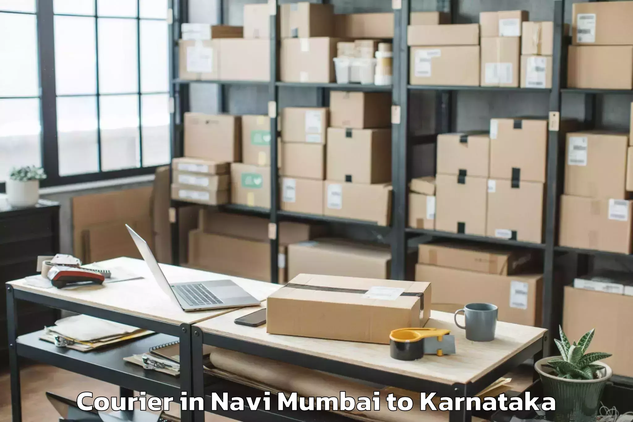 Trusted Navi Mumbai to Hassan Courier